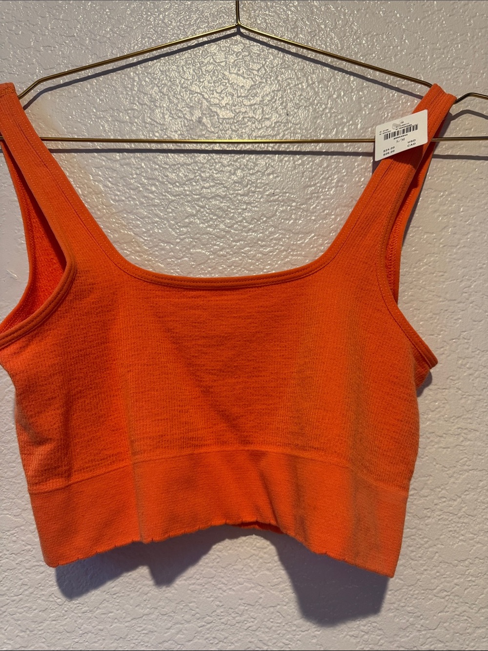 FARM Rio Yellow Tropical Tie-Front Crop Top with Orange Trim - Picture 4 of 11